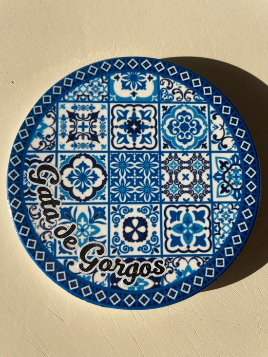 Other - Blue Mediterranean Tile beverage coaster